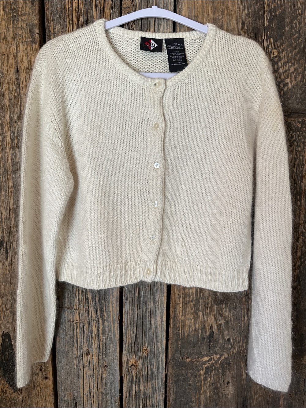 ✨RARE Vintage Y2K No Boundaries Silk-Angora Blend Cardigan ✨